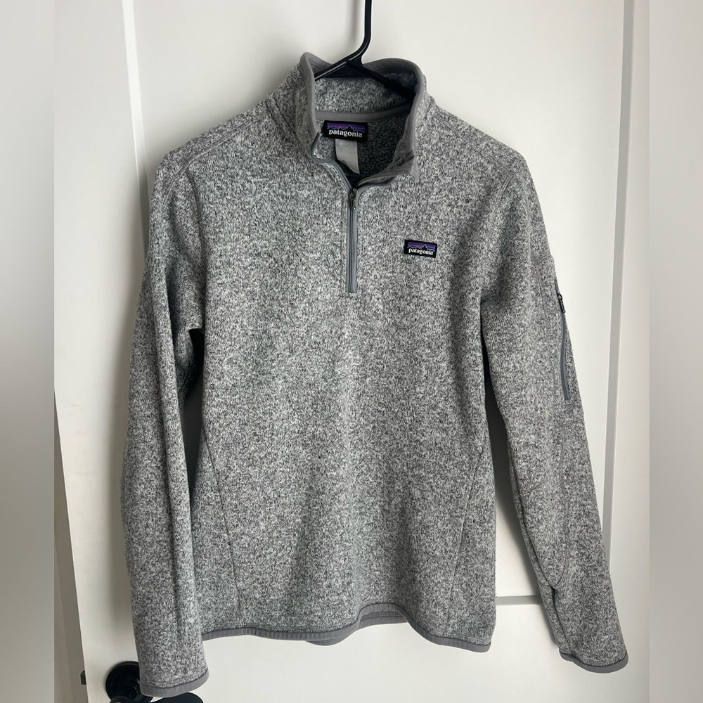Patagonia Gray Quarter-Zip Better Sweater